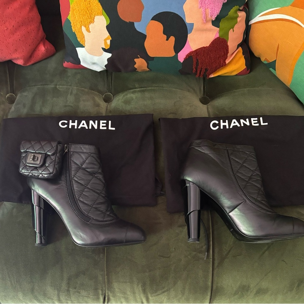 Chanel Runway Ankle Boot with Detachable Ankle Purse